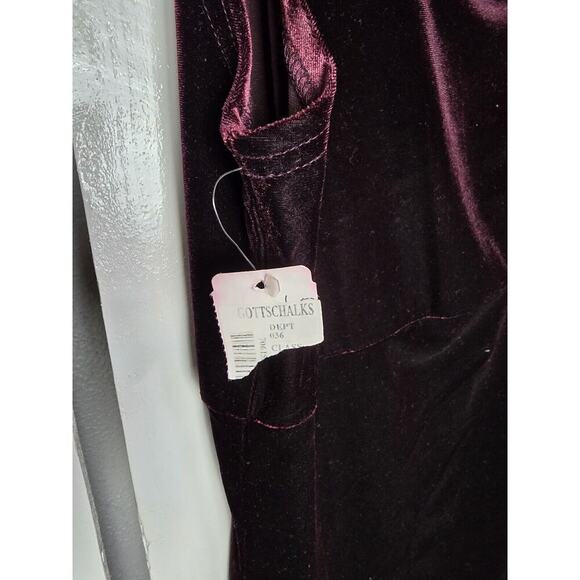 Danielle Casey Purple Witchy Sleeveless Velvet Dress 12 Whimsigoth Vamp Goth - Picture 3 of 8